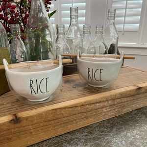 RAE DUNN “MINI RICE” WHITE BOWLS SET 2
BRAND NEW